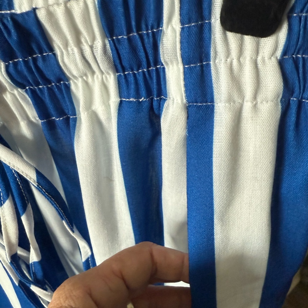 Urban Daizy Blue and White Striped Pants NWT - Picture 4 of 13